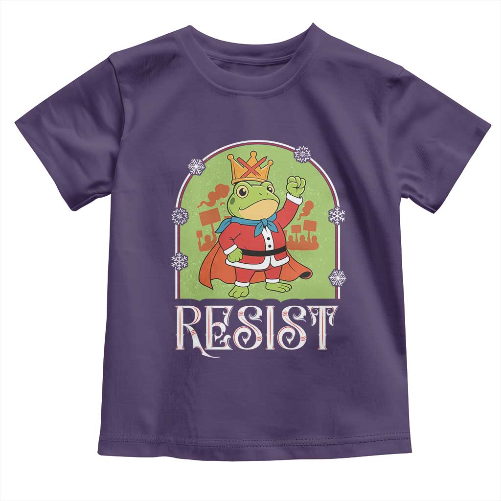 Resist Portland Frog Protest Toddler T Shirt Funny No Kings Christmas Gift - Wonder Print Shop