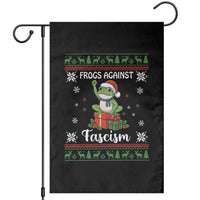Frogs Against Fascism Ugly Sweater Garden Flag Funny Portland Christmas Frog Gift - Wonder Print Shop