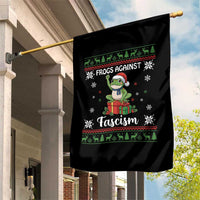 Frogs Against Fascism Ugly Sweater Garden Flag Funny Portland Christmas Frog Gift - Wonder Print Shop