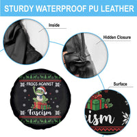 Frogs Against Fascism Ugly Sweater Spare Tire Cover Funny Portland Christmas Frog Gift - Wonder Print Shop