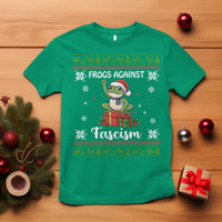 Frogs Against Fascism Ugly Sweater T Shirt Funny Portland Christmas Frog Gift - Wonder Print Shop