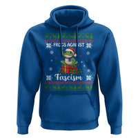 Frogs Against Fascism Ugly Sweater Hoodie Funny Portland Christmas Frog Gift - Wonder Print Shop