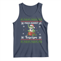 Frogs Against Fascism Ugly Sweater Tank Top Funny Portland Christmas Frog Gift - Wonder Print Shop