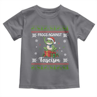 Frogs Against Fascism Ugly Sweater Toddler T Shirt Funny Portland Christmas Frog Gift - Wonder Print Shop