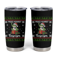 Frogs Against Fascism Ugly Sweater Tumbler Cup Funny Portland Christmas Frog Gift - Wonder Print Shop