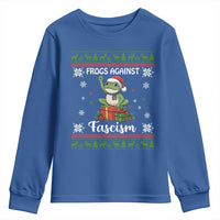 Frogs Against Fascism Ugly Sweater Youth Sweatshirt Funny Portland Christmas Frog Gift - Wonder Print Shop