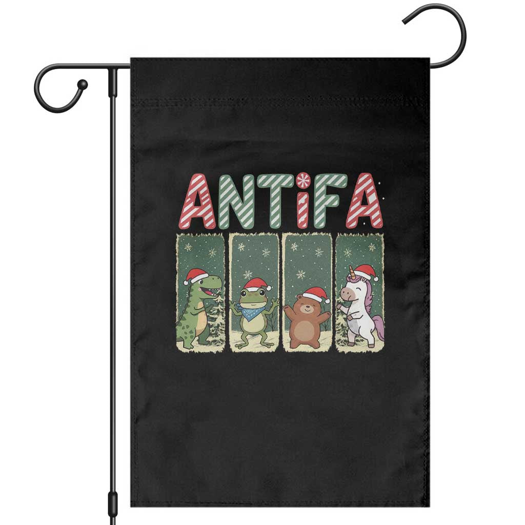 Funny Christmas Frogtifa Garden Flag Portland Resist Frog Protest - Wonder Print Shop