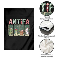 Funny Christmas Frogtifa Garden Flag Portland Resist Frog Protest - Wonder Print Shop