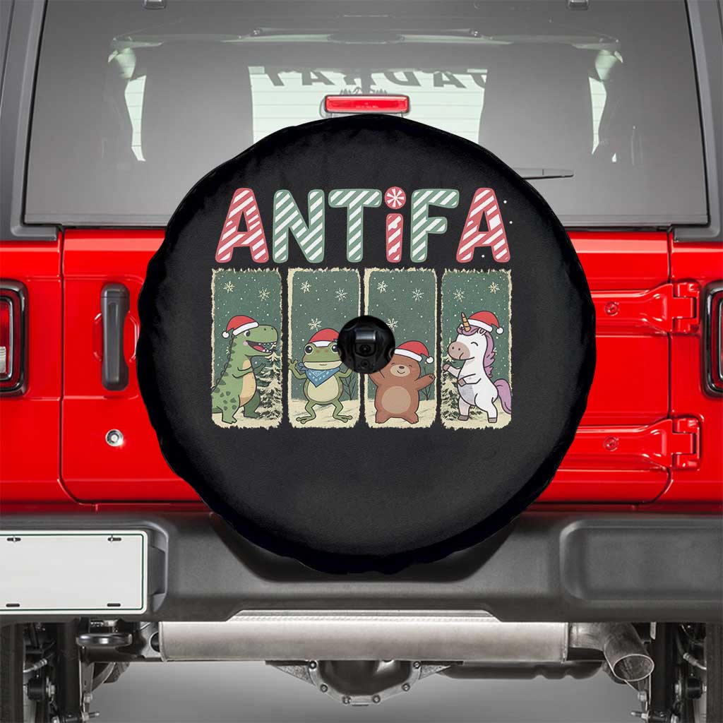 Funny Christmas Frogtifa Spare Tire Cover Portland Resist Frog Protest - Wonder Print Shop