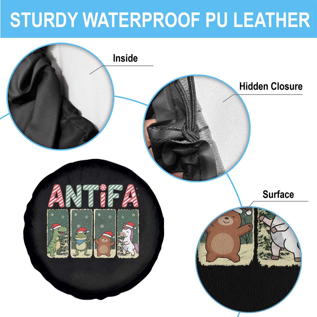 Funny Christmas Frogtifa Spare Tire Cover Portland Resist Frog Protest - Wonder Print Shop
