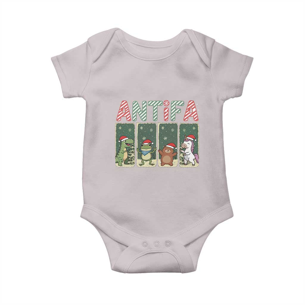 Funny Christmas Frogtifa Baby Onesie Portland Resist Frog Protest - Wonder Print Shop
