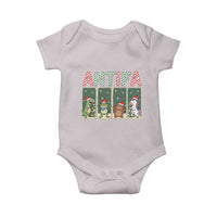 Funny Christmas Frogtifa Baby Onesie Portland Resist Frog Protest - Wonder Print Shop