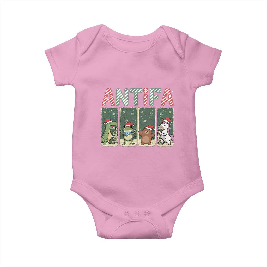 Funny Christmas Frogtifa Baby Onesie Portland Resist Frog Protest - Wonder Print Shop