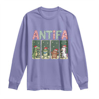 Funny Christmas Frogtifa Long Sleeve Shirt Portland Resist Frog Protest - Wonder Print Shop