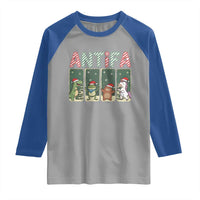 Funny Christmas Frogtifa Raglan Shirt Portland Resist Frog Protest - Wonder Print Shop