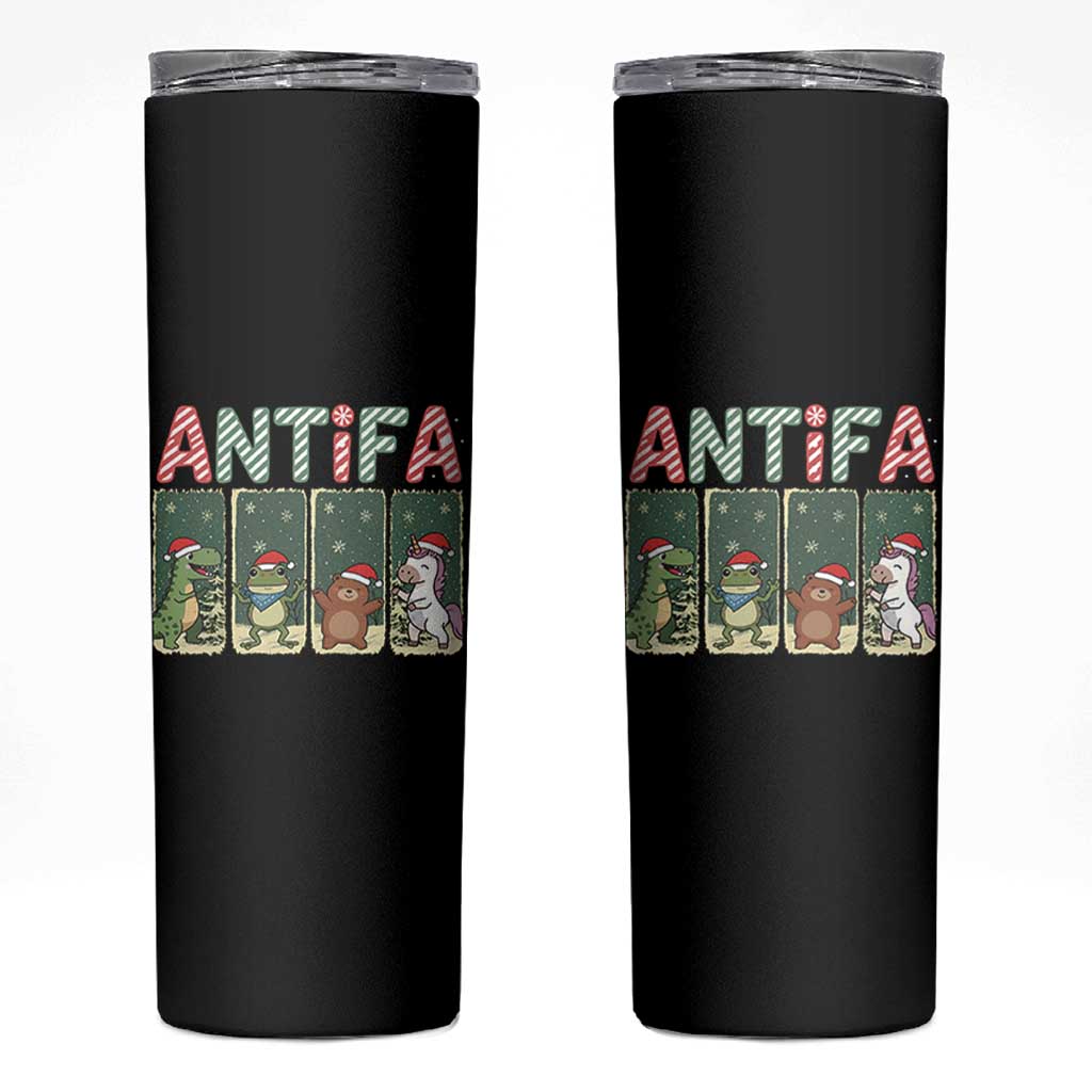 Funny Christmas Frogtifa Skinny Tumbler Portland Resist Frog Protest - Wonder Print Shop
