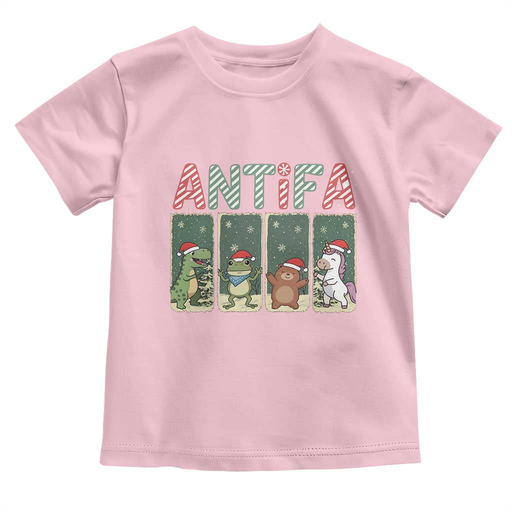 Funny Christmas Frogtifa Toddler T Shirt Portland Resist Frog Protest - Wonder Print Shop