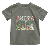 Funny Christmas Frogtifa Toddler T Shirt Portland Resist Frog Protest - Wonder Print Shop