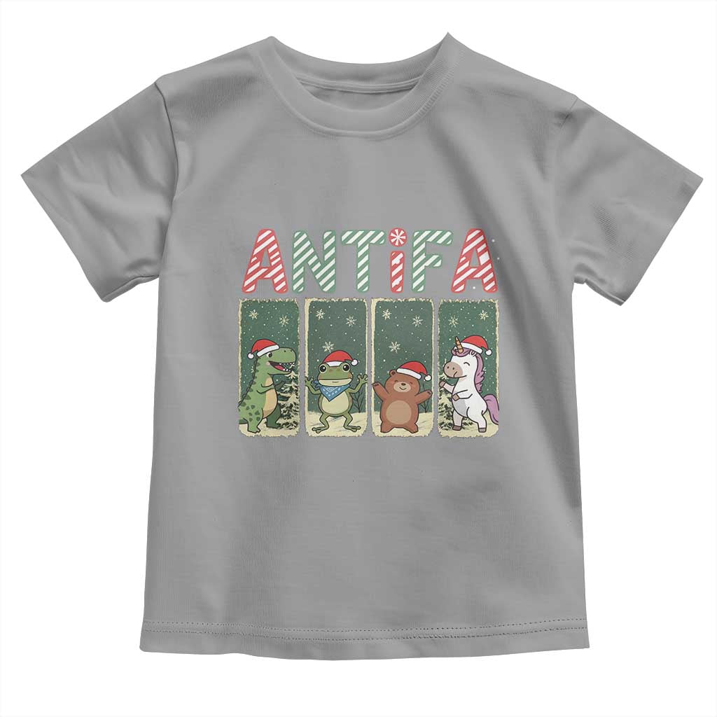 Funny Christmas Frogtifa Toddler T Shirt Portland Resist Frog Protest - Wonder Print Shop