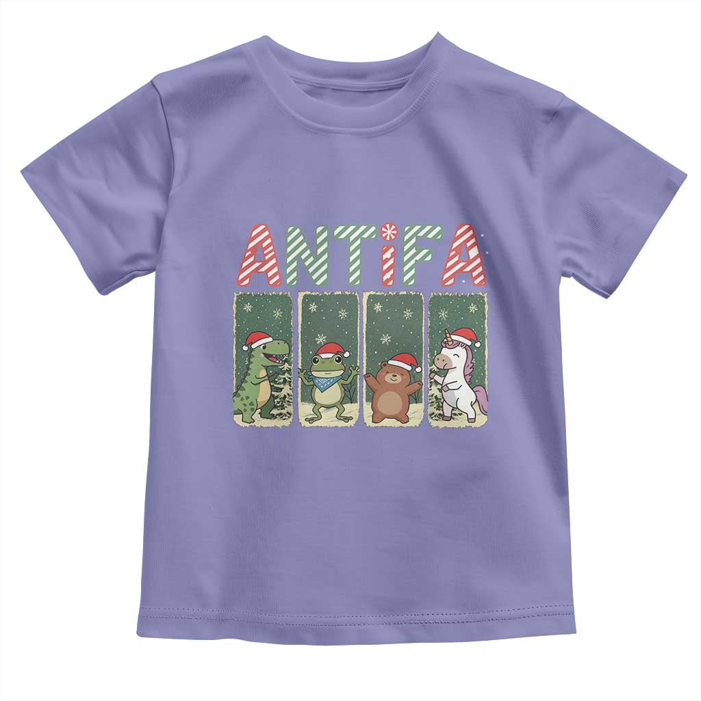Funny Christmas Frogtifa Toddler T Shirt Portland Resist Frog Protest - Wonder Print Shop
