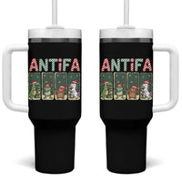 Funny Christmas Frogtifa Tumbler With Handle Portland Resist Frog Protest - Wonder Print Shop