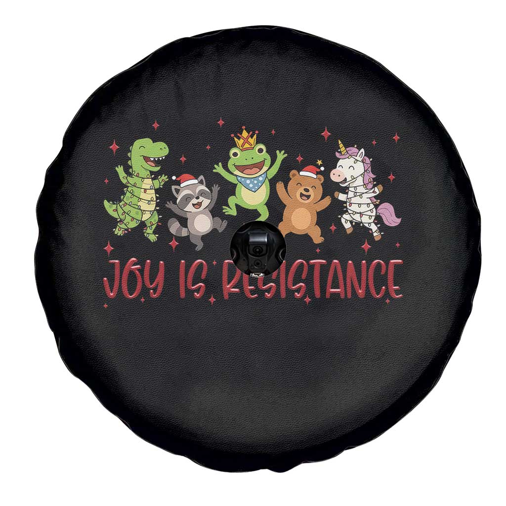 Joy Is Resistance Spare Tire Cover Funny Portland Frog Protest Christmas Gift - Wonder Print Shop