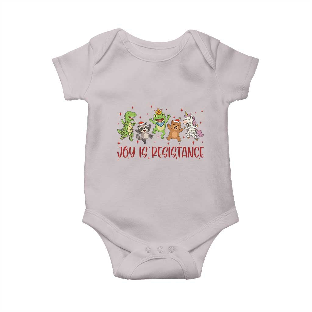 Joy Is Resistance Baby Onesie Funny Portland Frog Protest Christmas Gift - Wonder Print Shop