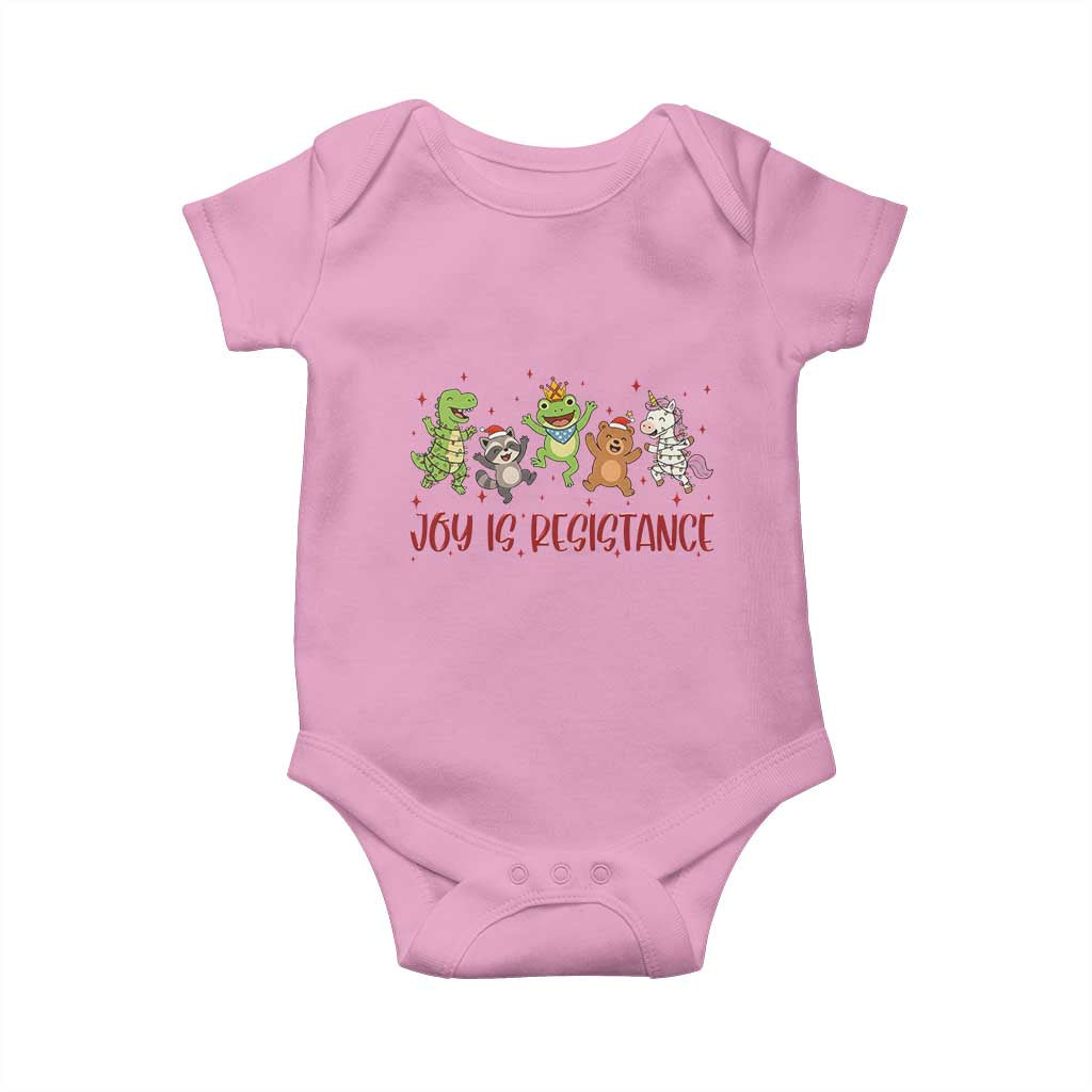Joy Is Resistance Baby Onesie Funny Portland Frog Protest Christmas Gift - Wonder Print Shop