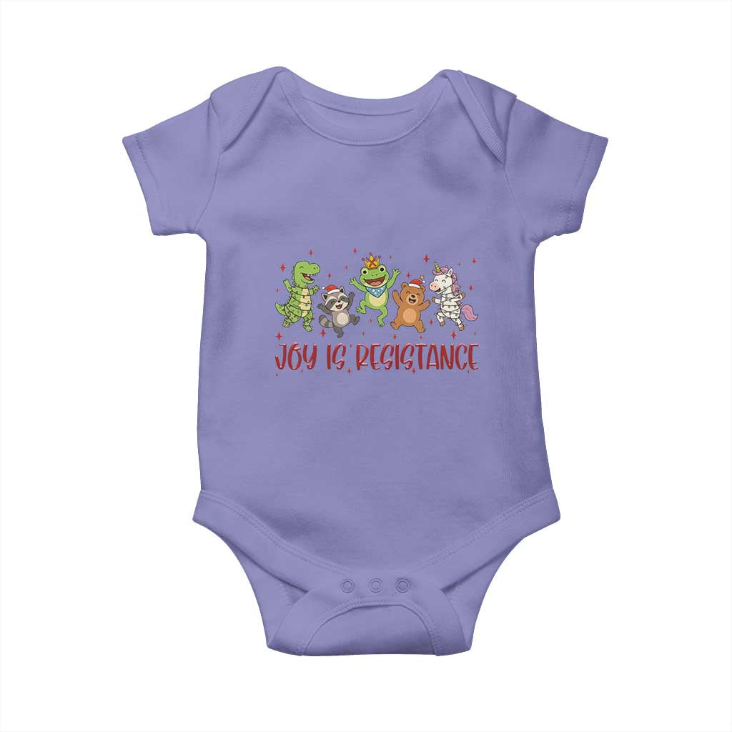 Joy Is Resistance Baby Onesie Funny Portland Frog Protest Christmas Gift - Wonder Print Shop