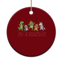 Joy Is Resistance Ceramic Ornament Funny Portland Frog Protest Xmas Gift - Wonder Print Shop