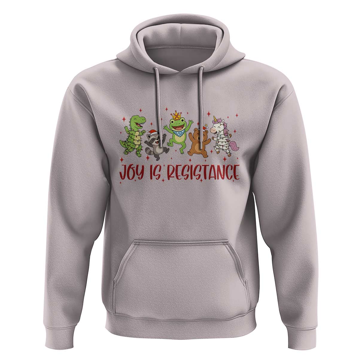 Joy Is Resistance Hoodie Funny Portland Frog Protest Christmas Gift - Wonder Print Shop