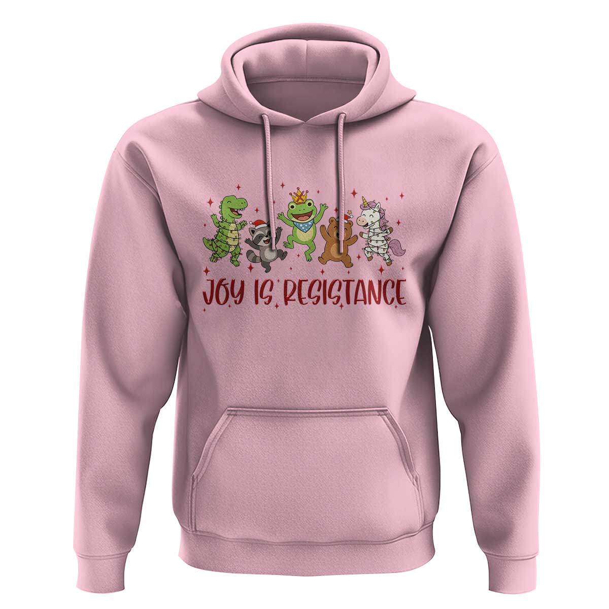 Joy Is Resistance Hoodie Funny Portland Frog Protest Christmas Gift - Wonder Print Shop