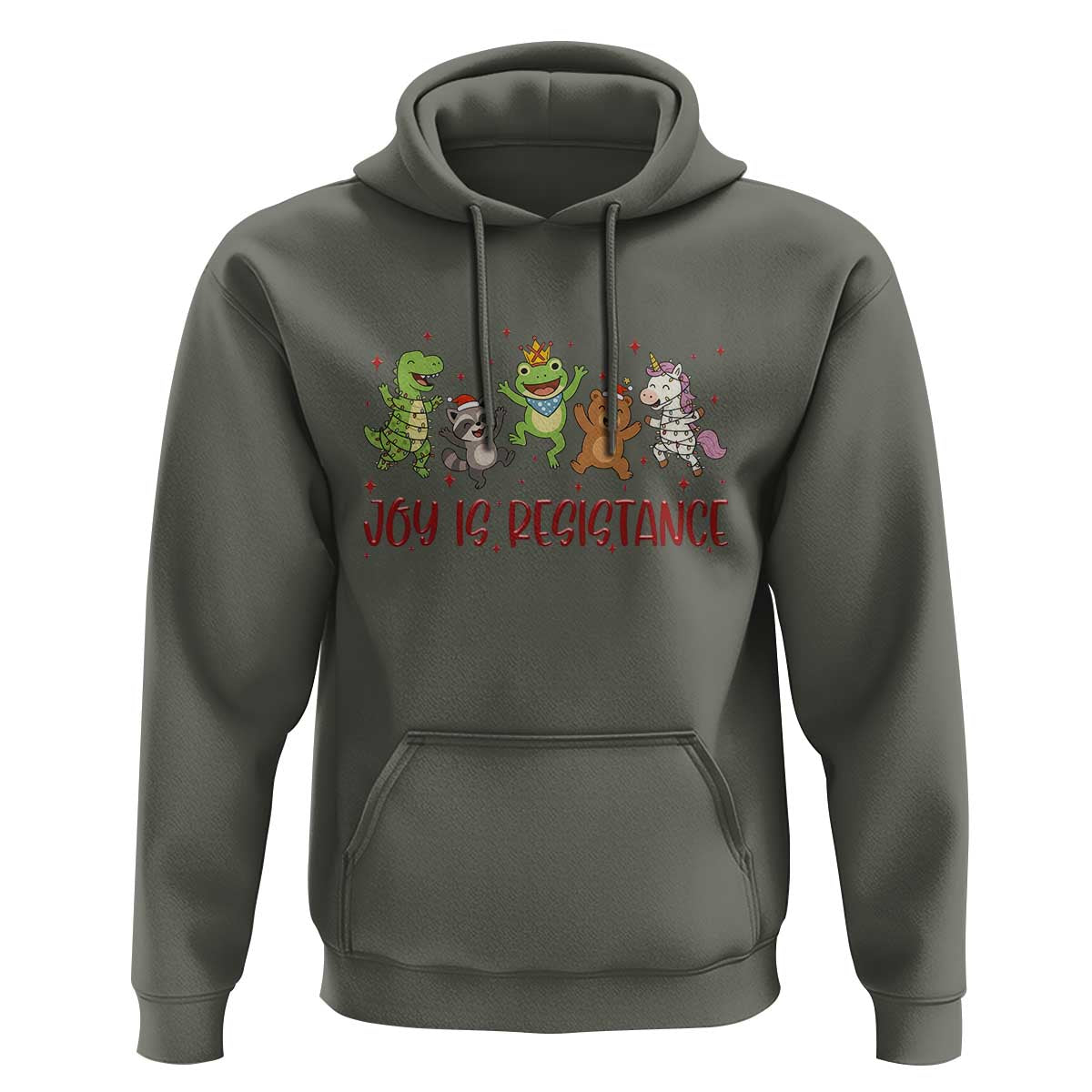 Joy Is Resistance Hoodie Funny Portland Frog Protest Christmas Gift - Wonder Print Shop