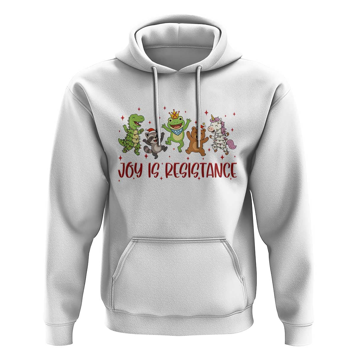 Joy Is Resistance Hoodie Funny Portland Frog Protest Christmas Gift - Wonder Print Shop