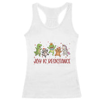 Joy Is Resistance Racerback Tank Top Funny Portland Frog Protest Christmas Gift - Wonder Print Shop