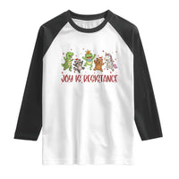 Joy Is Resistance Raglan Shirt Funny Portland Frog Protest Christmas Gift - Wonder Print Shop