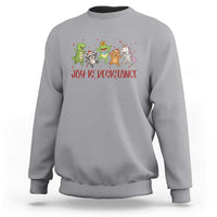 Joy Is Resistance Sweatshirt Funny Portland Frog Protest Christmas Gift - Wonder Print Shop