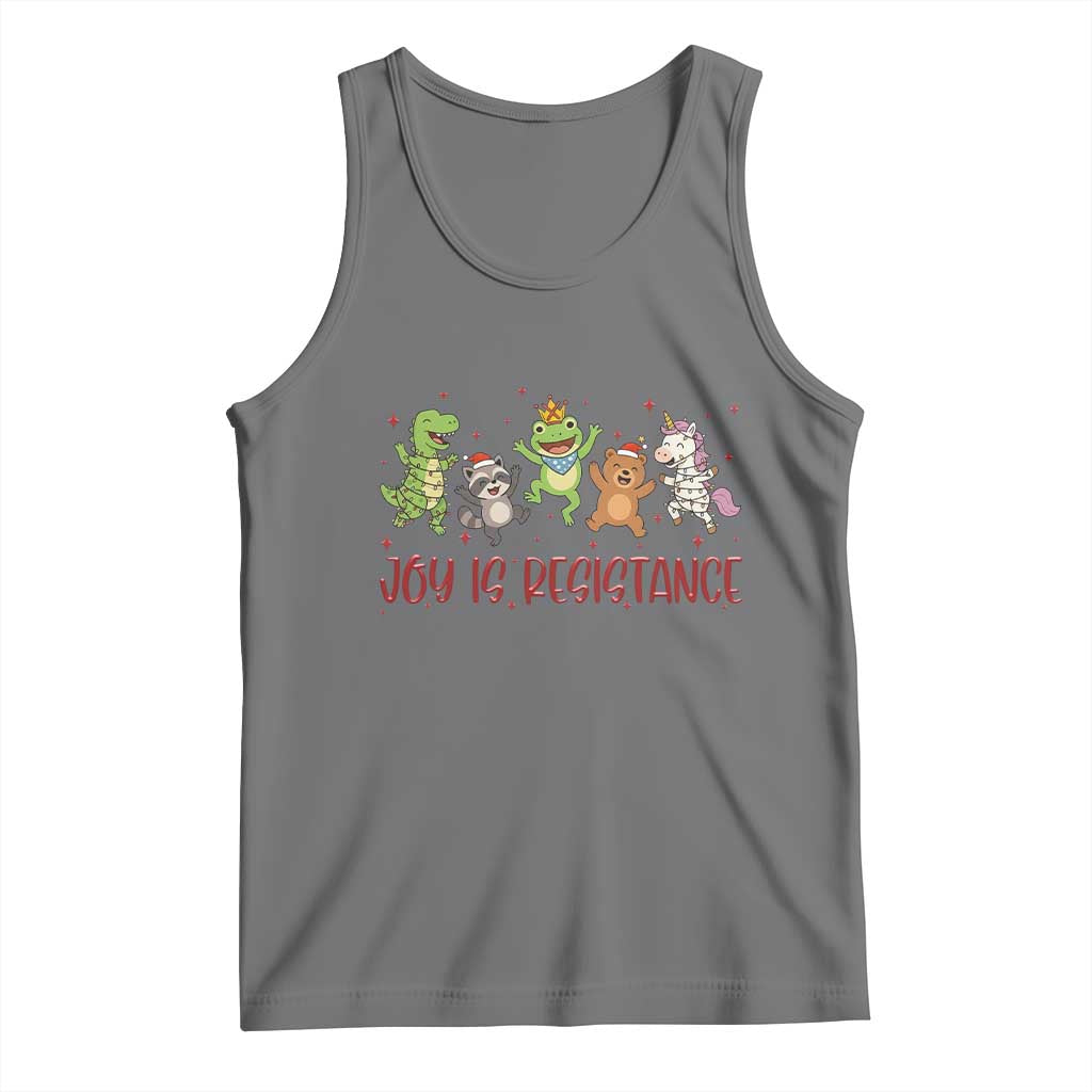 Joy Is Resistance Tank Top Funny Portland Frog Protest Christmas Gift - Wonder Print Shop