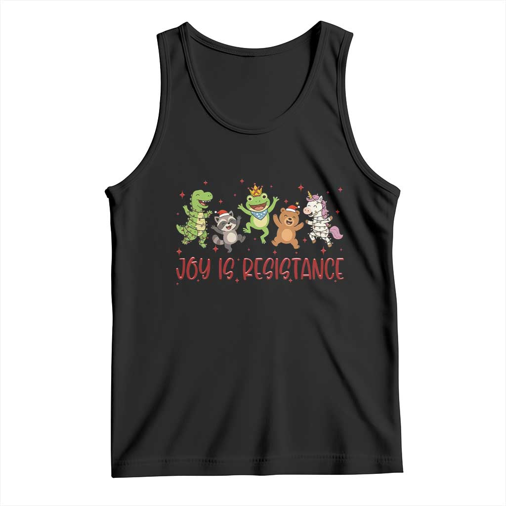 Joy Is Resistance Tank Top Funny Portland Frog Protest Christmas Gift - Wonder Print Shop
