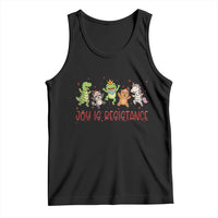Joy Is Resistance Tank Top Funny Portland Frog Protest Christmas Gift - Wonder Print Shop