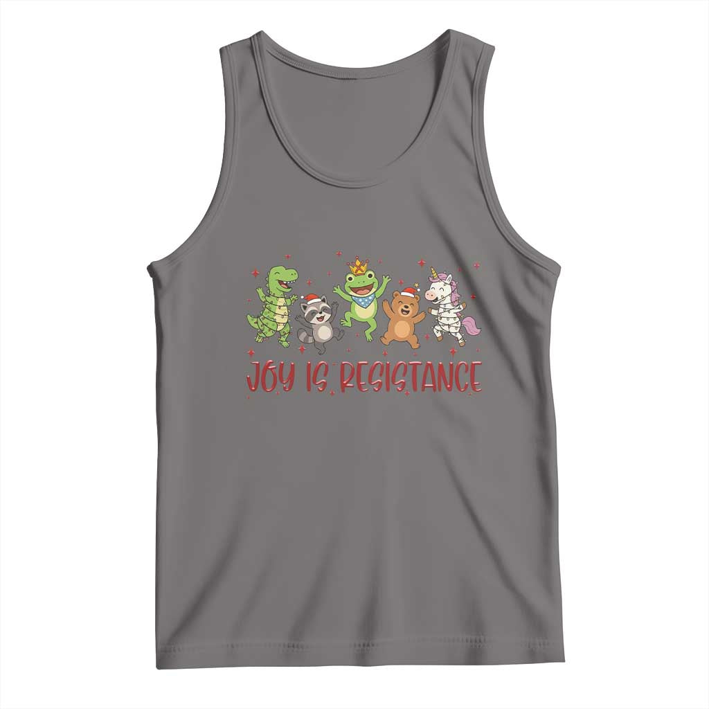 Joy Is Resistance Tank Top Funny Portland Frog Protest Christmas Gift - Wonder Print Shop