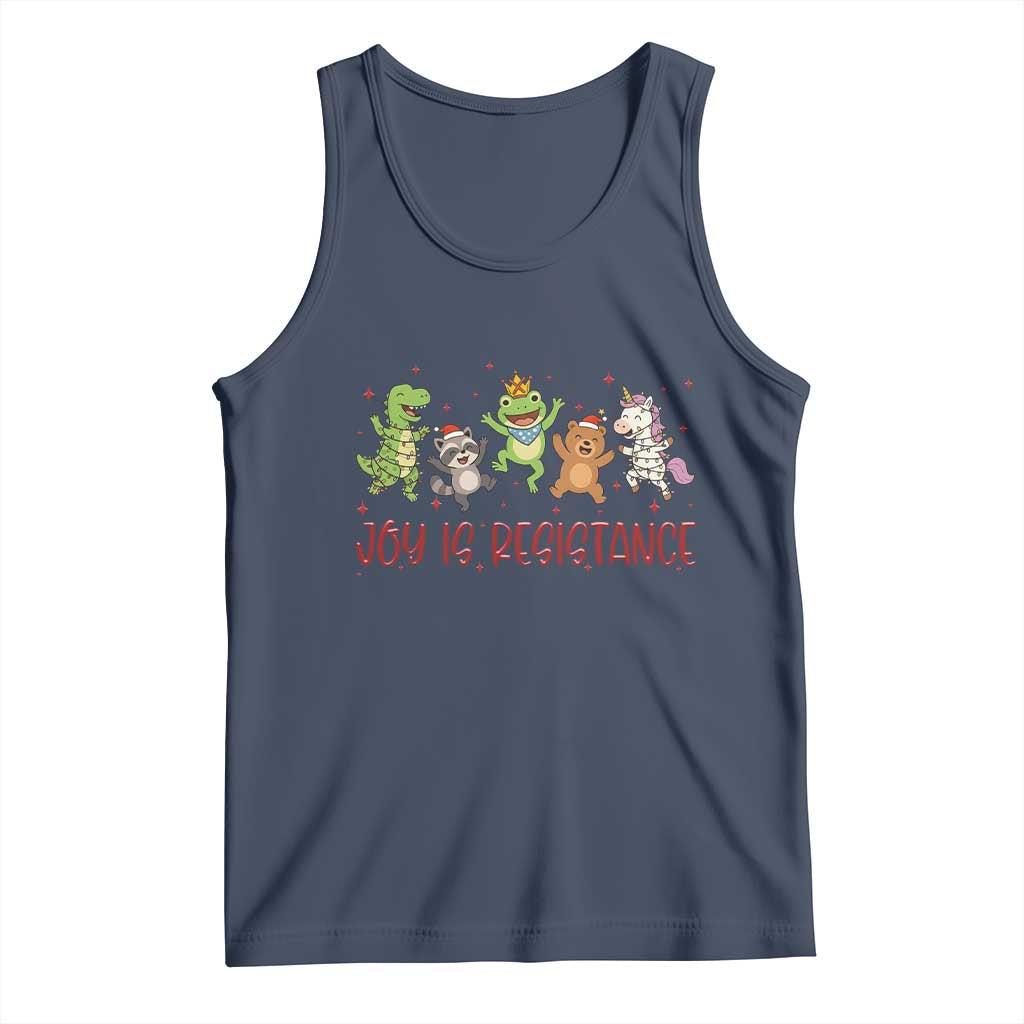 Joy Is Resistance Tank Top Funny Portland Frog Protest Christmas Gift - Wonder Print Shop
