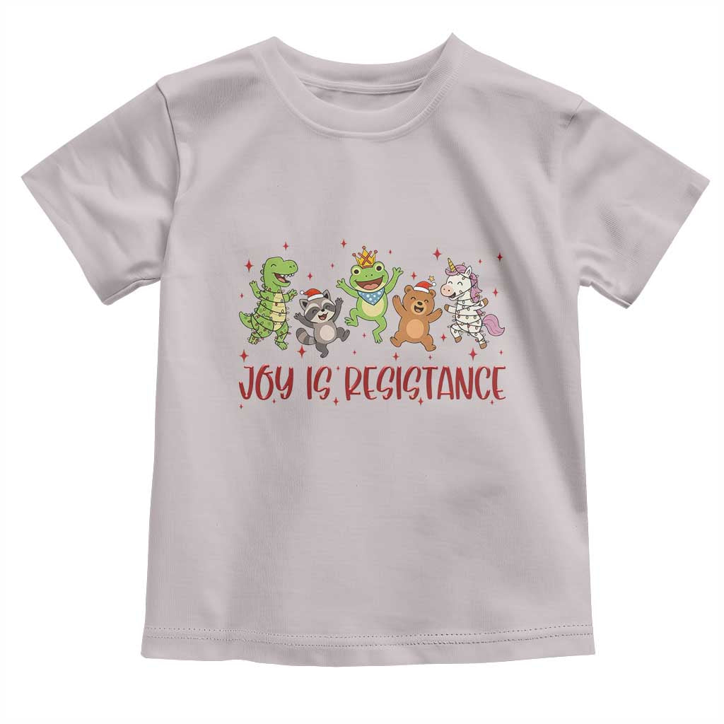 Joy Is Resistance Toddler T Shirt Funny Portland Frog Protest Christmas Gift - Wonder Print Shop