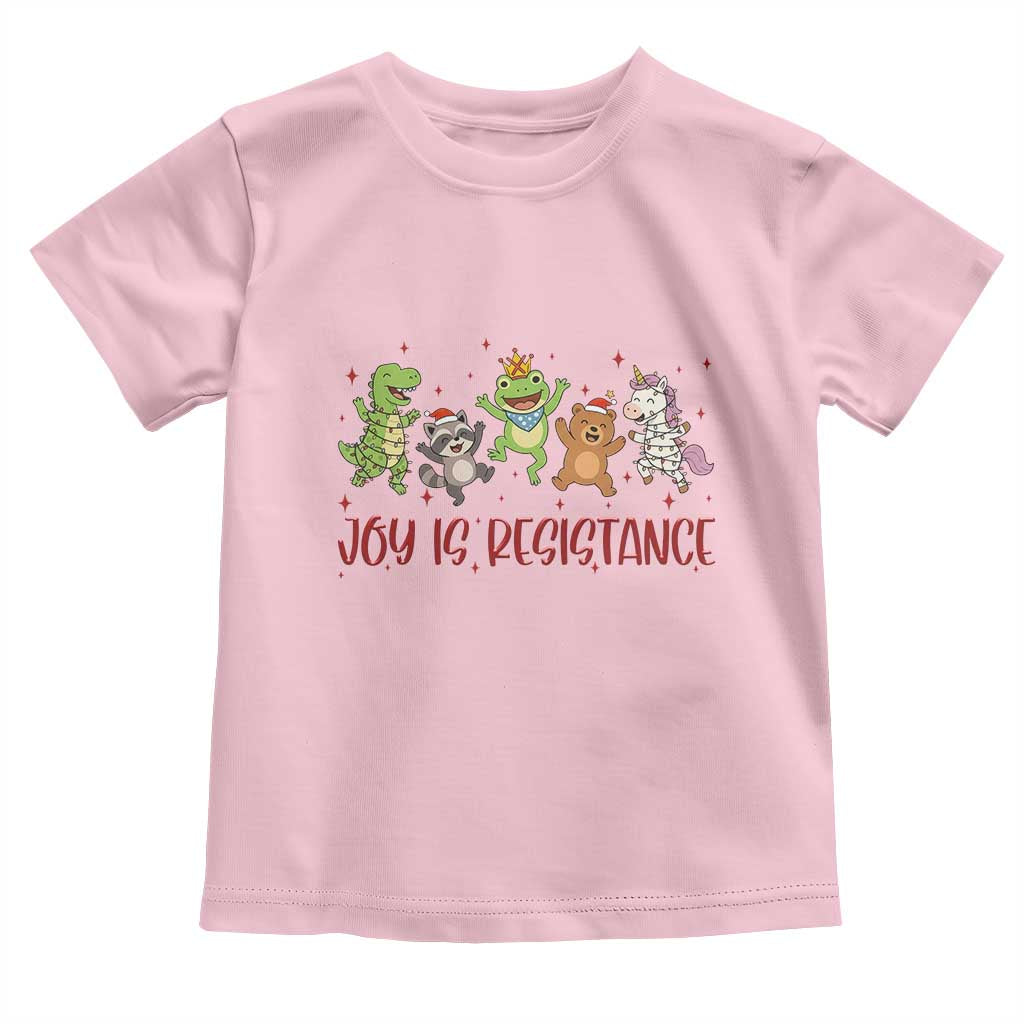 Joy Is Resistance Toddler T Shirt Funny Portland Frog Protest Christmas Gift - Wonder Print Shop
