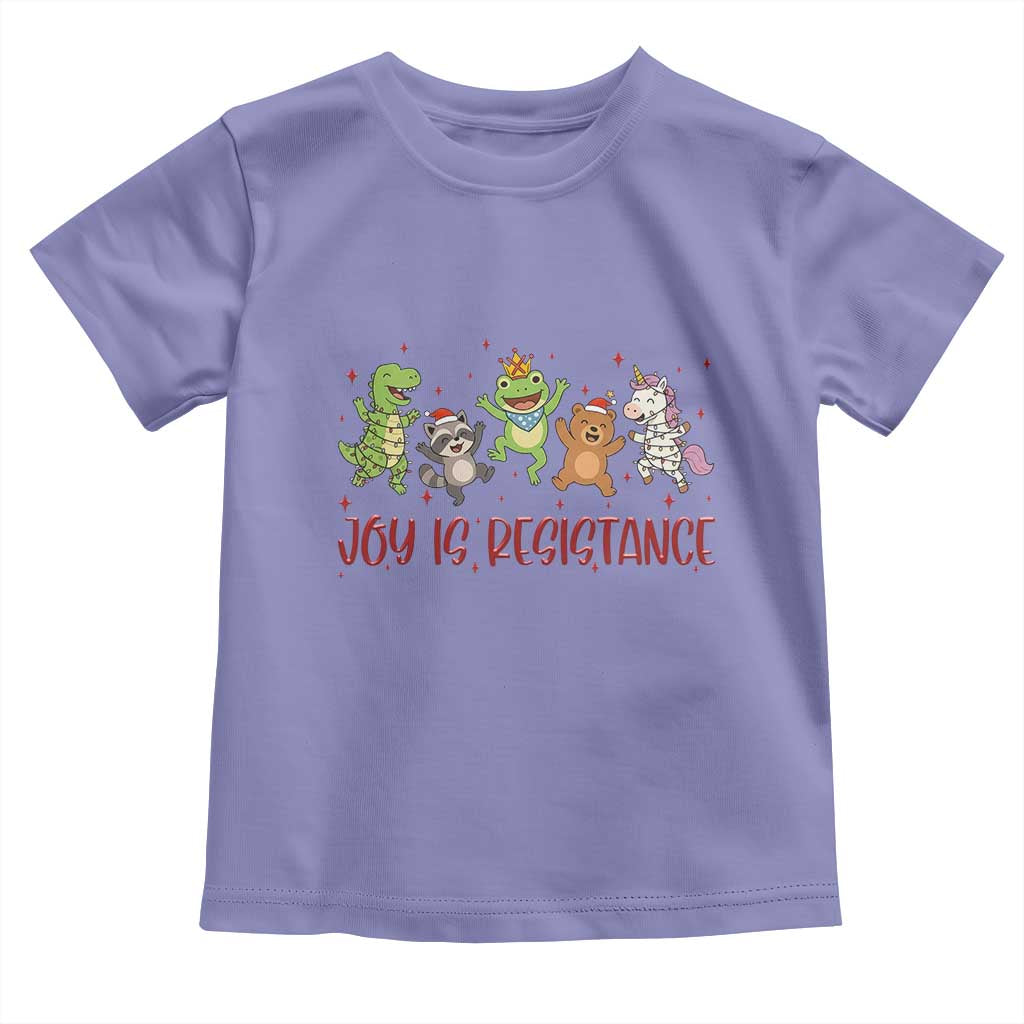 Joy Is Resistance Toddler T Shirt Funny Portland Frog Protest Christmas Gift - Wonder Print Shop