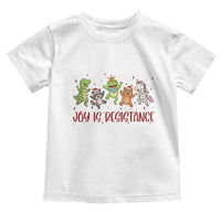 Joy Is Resistance Toddler T Shirt Funny Portland Frog Protest Christmas Gift - Wonder Print Shop