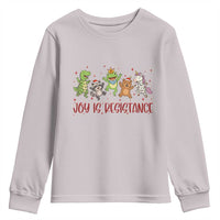 Joy Is Resistance Youth Sweatshirt Funny Portland Frog Protest Christmas Gift - Wonder Print Shop