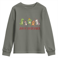 Joy Is Resistance Youth Sweatshirt Funny Portland Frog Protest Christmas Gift - Wonder Print Shop