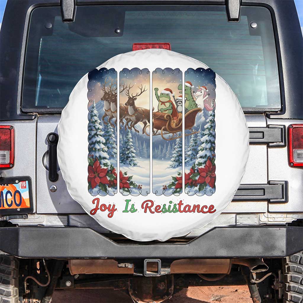 Joy Is Resistance Portland Frog Protest Spare Tire Cover Funny Holiday Meme Gift Idea - Wonder Print Shop