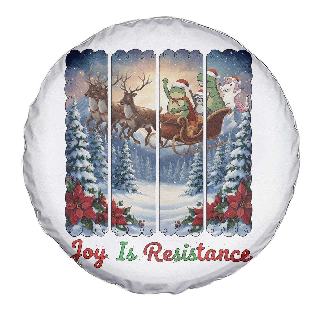 Joy Is Resistance Portland Frog Protest Spare Tire Cover Funny Holiday Meme Gift Idea - Wonder Print Shop